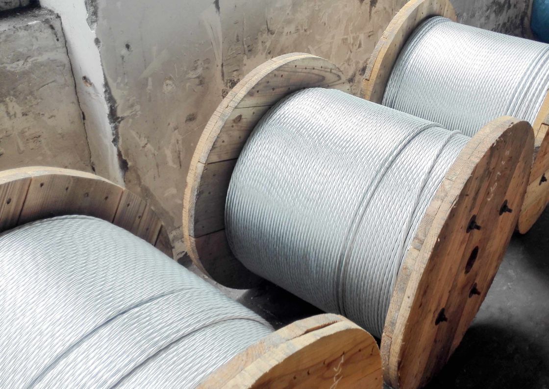 1*7(5/16") Galvanized Steel Wire Strand as per ASTMA 475 EHS for guy wire with high tensile strength and heavy zinc coat