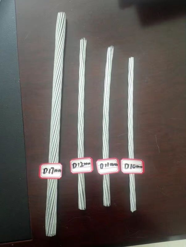 10.5mm ( 19x2.1mm ) Galvanized Steel Wire Strand For Wire Rope
