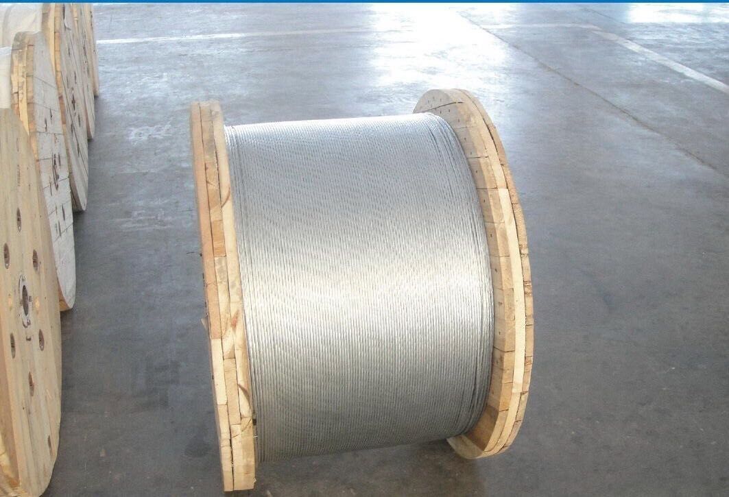 Non - Alloy Galvanized Ground Shield Wire With Hot Dip Galvanizing Vertical Process