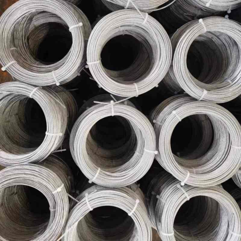 6x15 7FC Galvanized Steel Wire Rope For Heavy Lifting And Rigging